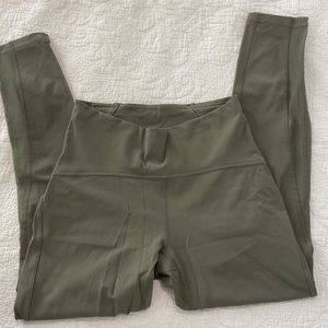 Green Lululemon leggings